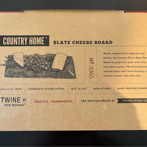 Twine Rustic Elegance slate Cheese Board - Picture 6 of 6